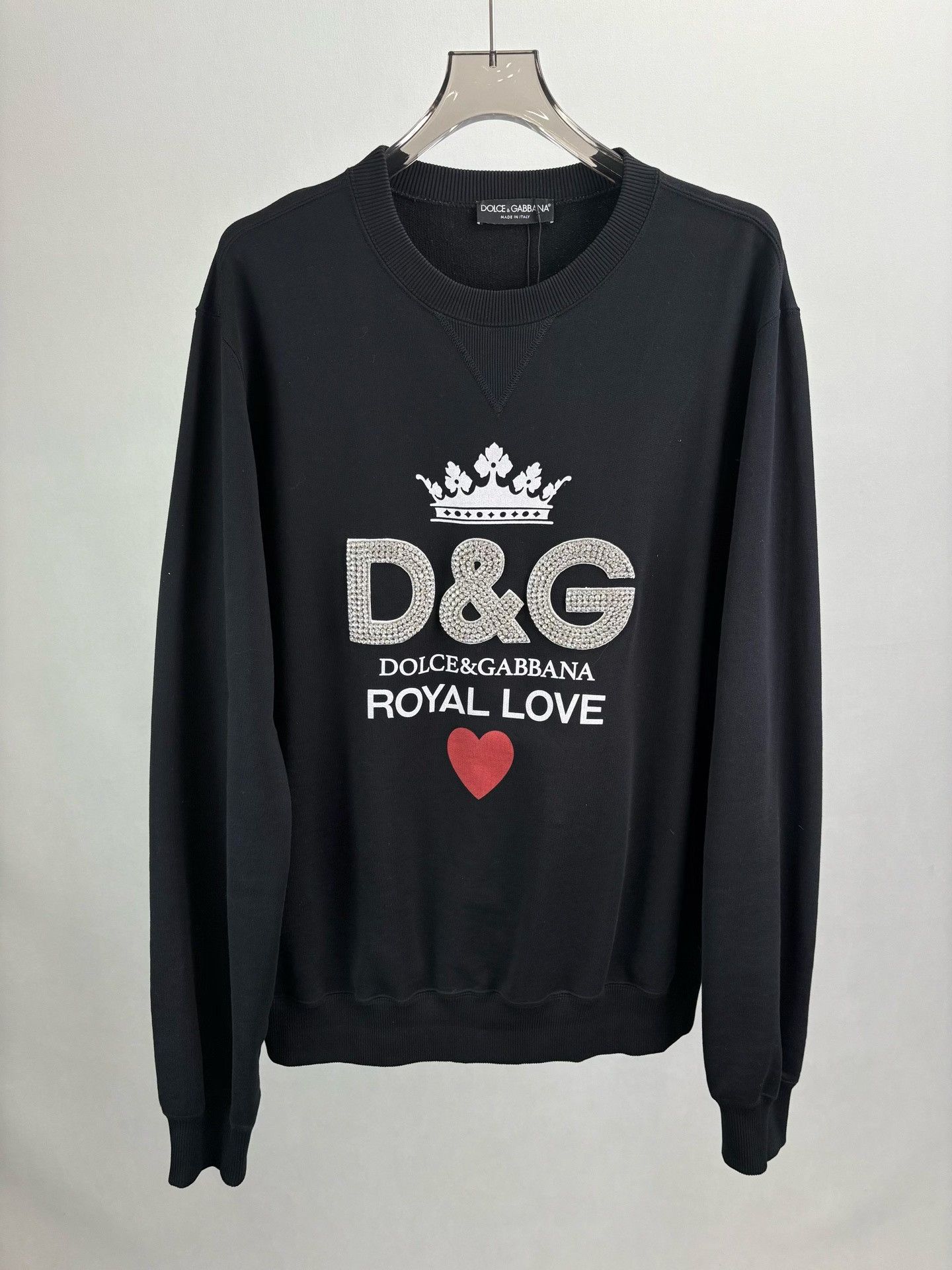 Dolce & Gabbana Dolce & Gabbana Crystal Crown Sweatshirt Size 54 Size US L / EU 52-54 / 3 - 2 Thumbnail