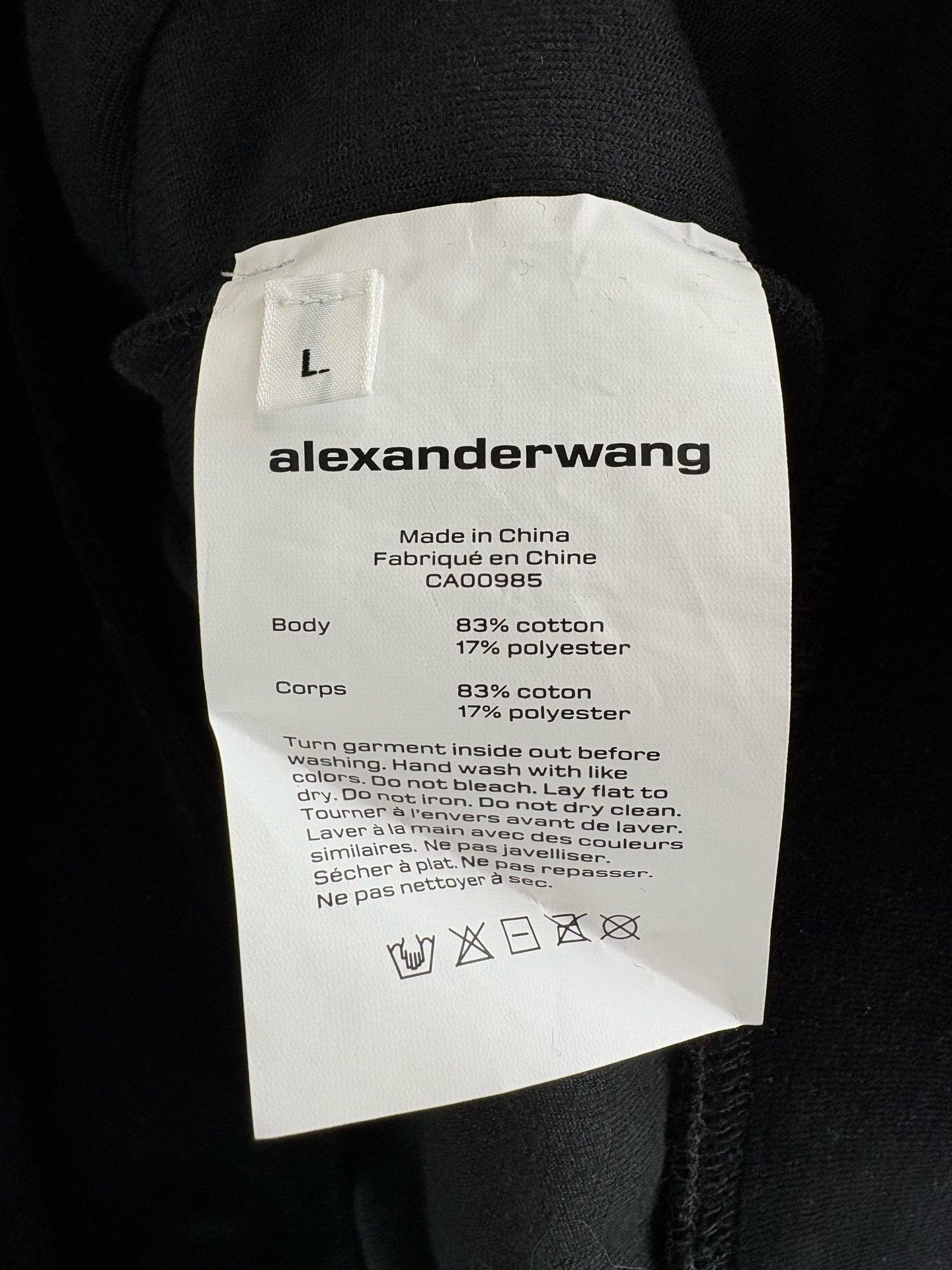 Alexander Wang Alexander Wang Rhinestone Logo Velour Sweatshirt L Size L / US 10 / IT 46 - 6 Thumbnail