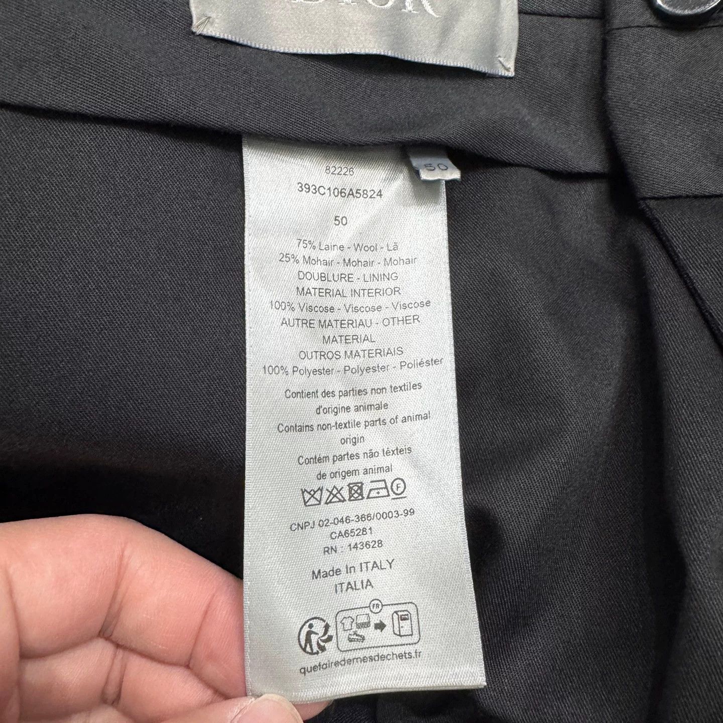 Dior Dior x Denim Tears Check Wool Trousers Size 34 Size US 34 / EU 50 - 4 Thumbnail