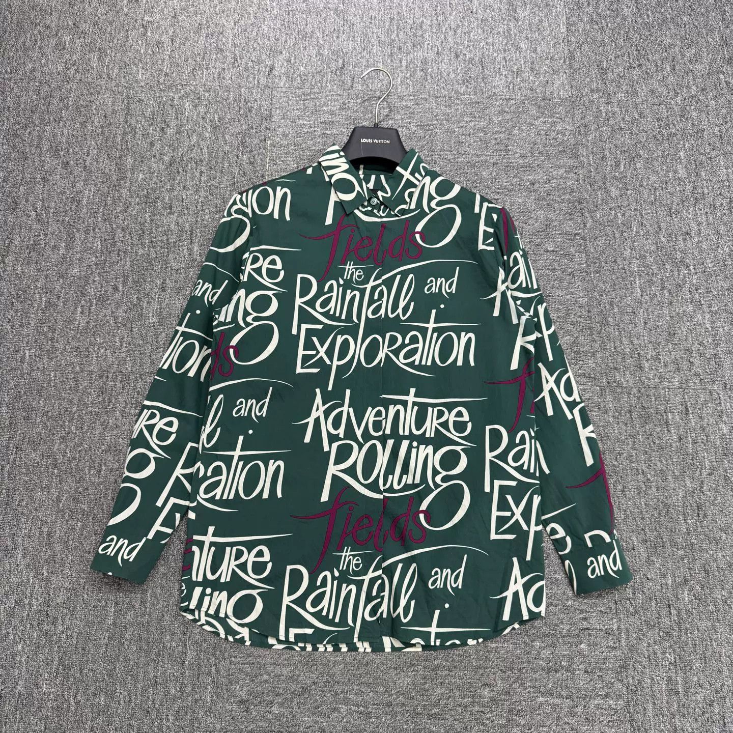 Burberry Burberry Prorsum Graffiti Script Cotton Silk Shirt Size 40 Size US M / EU 48-50 / 2 - 2 Thumbnail