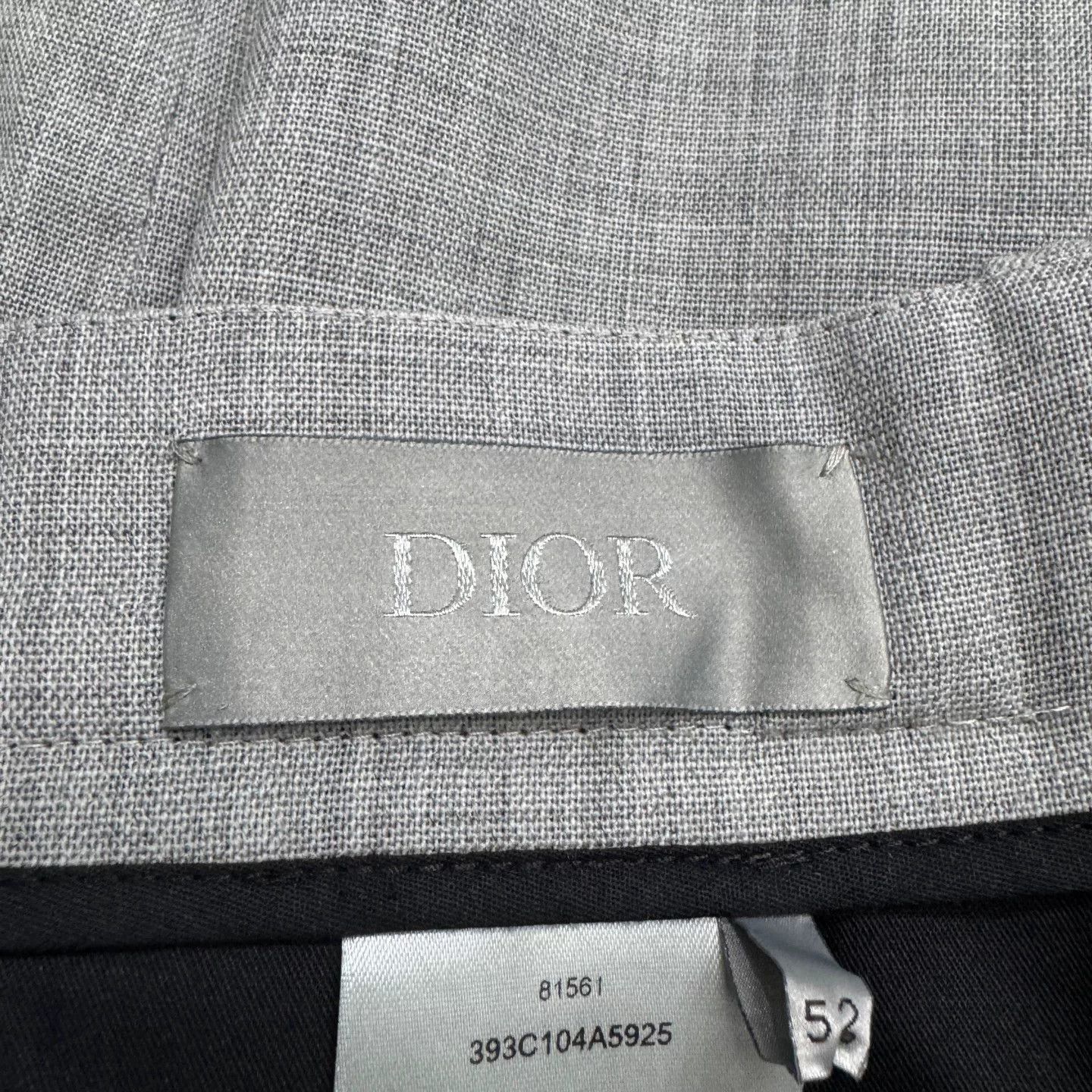 Dior Dior Gray Wool Trousers Size 52 Size US 36 / EU 52 - 3 Thumbnail