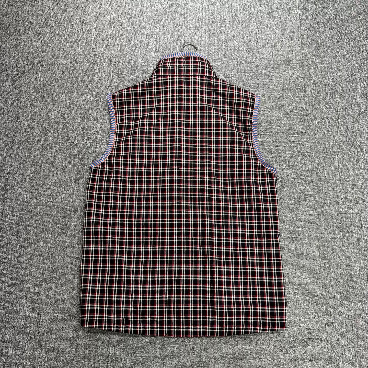 Prada Prada Plaid Virgin Wool Zip Vest Size 46 Size US S / EU 44-46 / 1 - 6 Thumbnail
