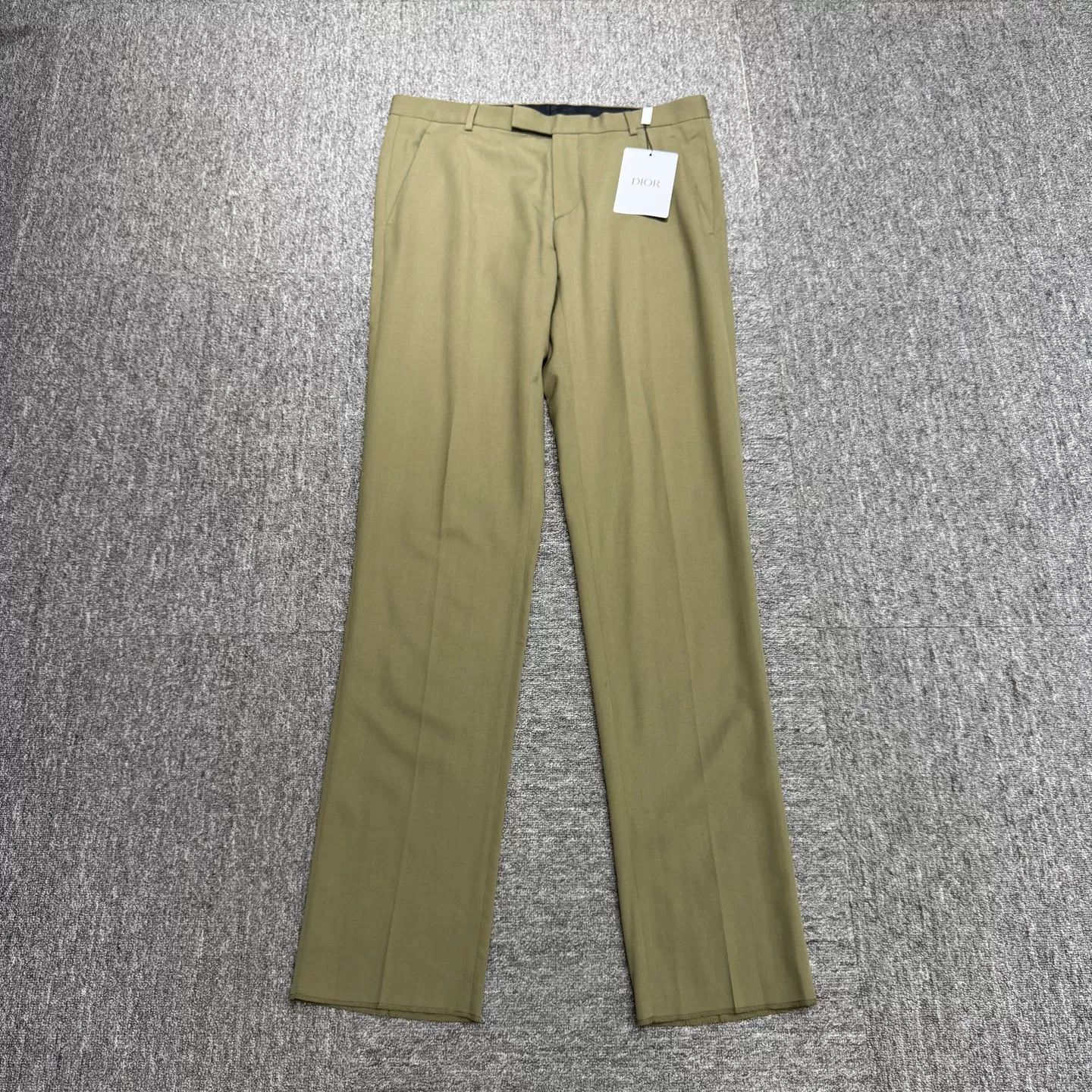 Dior Dior Olive Green Wool Casual Pants US 34 Size US 34 / EU 50 - 2 Thumbnail