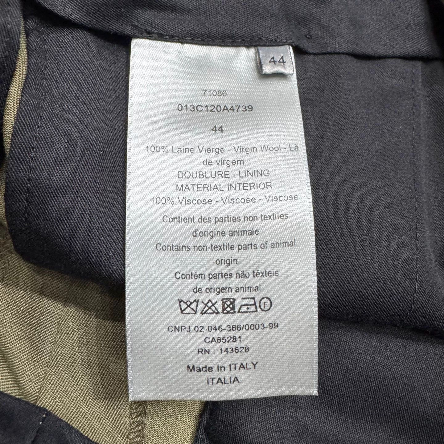 Dior Dior Olive Virgin Wool Casual Pants 44 Size US 28 / EU 44 - 4 Thumbnail