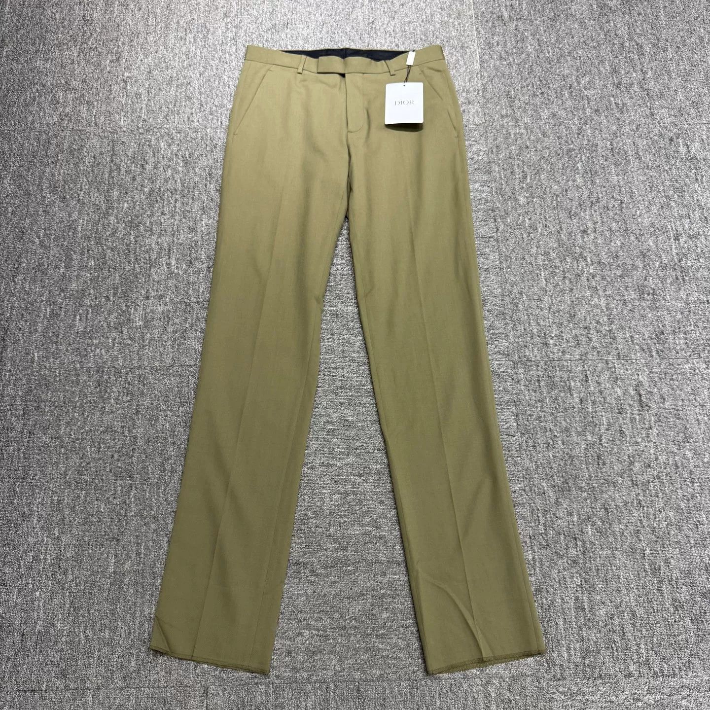 Dior Dior Olive Green Virgin Wool Trousers EU 46 Size US 30 / EU 46 - 2 Thumbnail