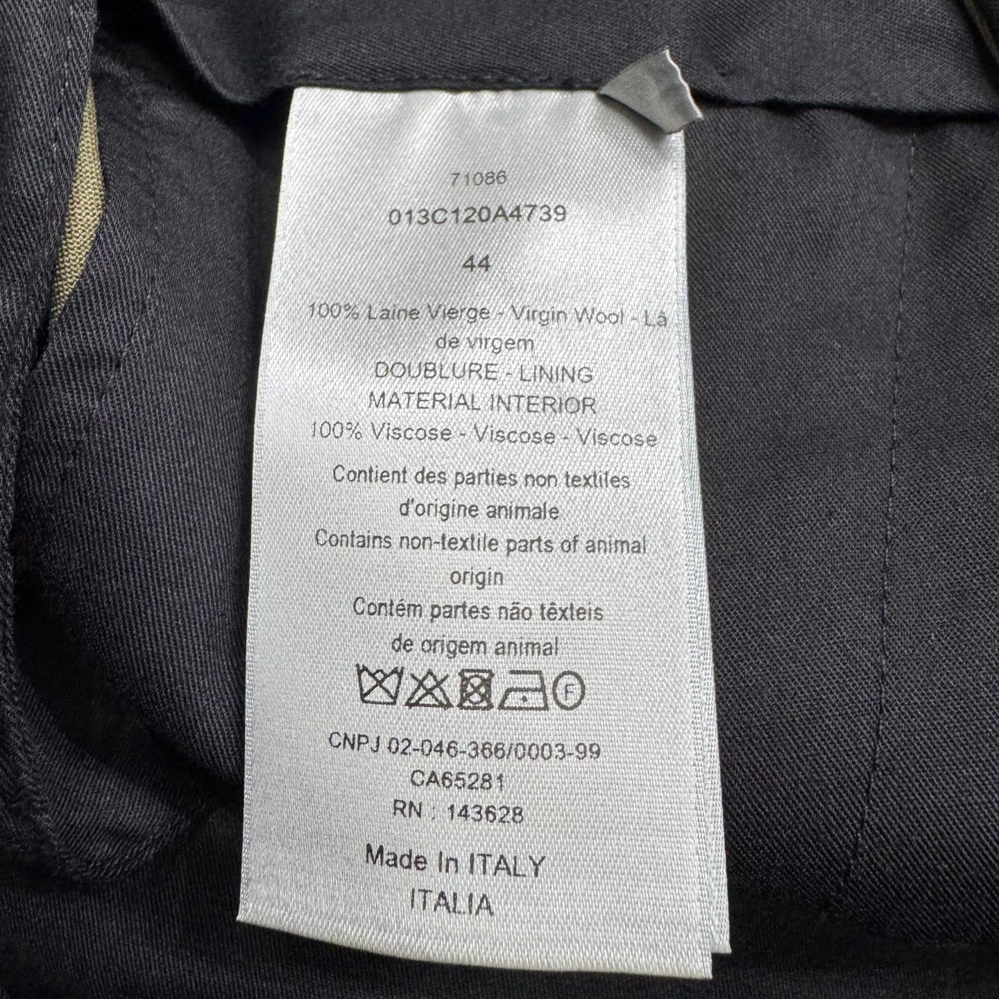 Dior Dior Olive Virgin Wool Pants Size 28 Size US 28 / EU 44 - 4 Thumbnail