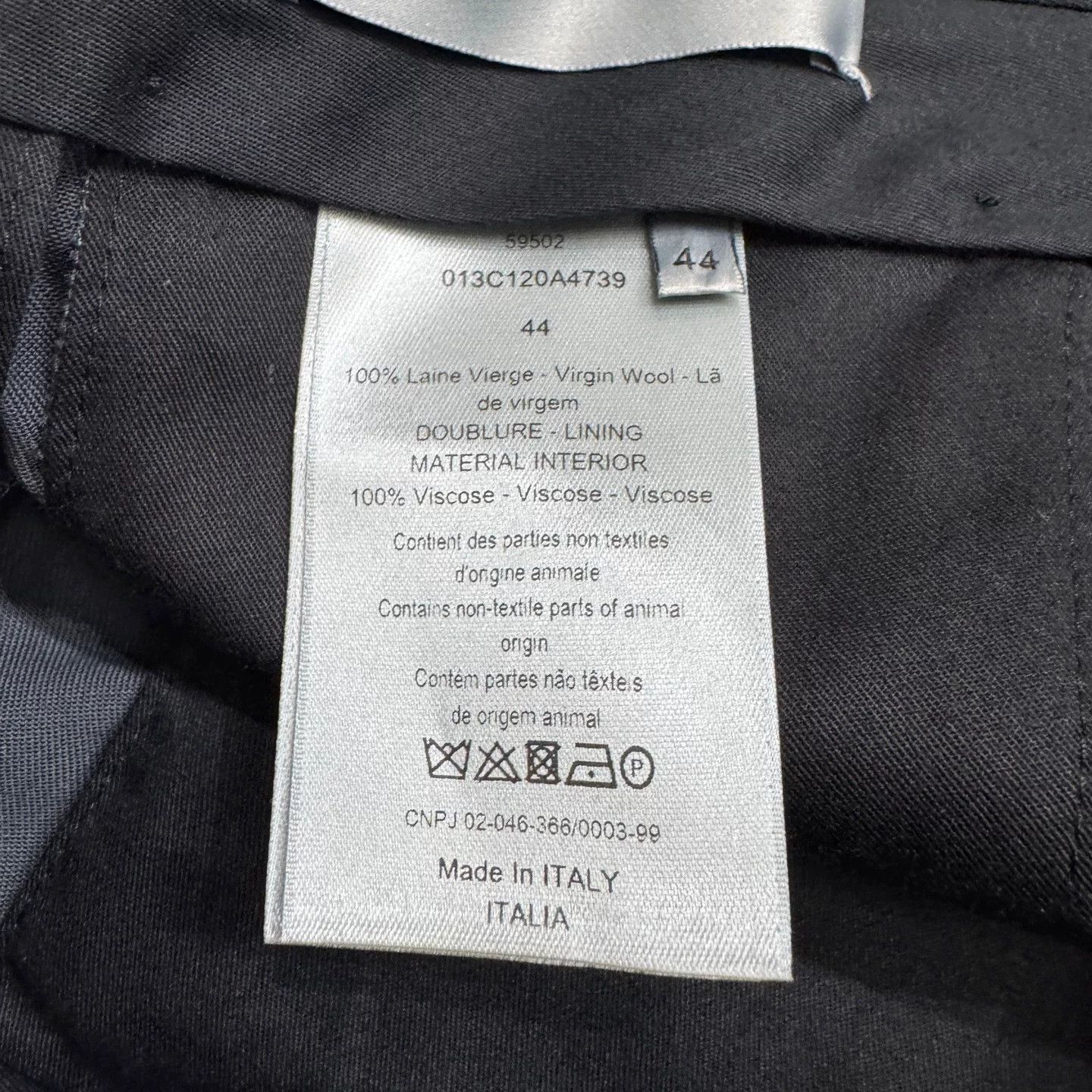 Dior Dior Grey Blue Wool Casual Pants Size 44 Size US 28 / EU 44 - 4 Thumbnail