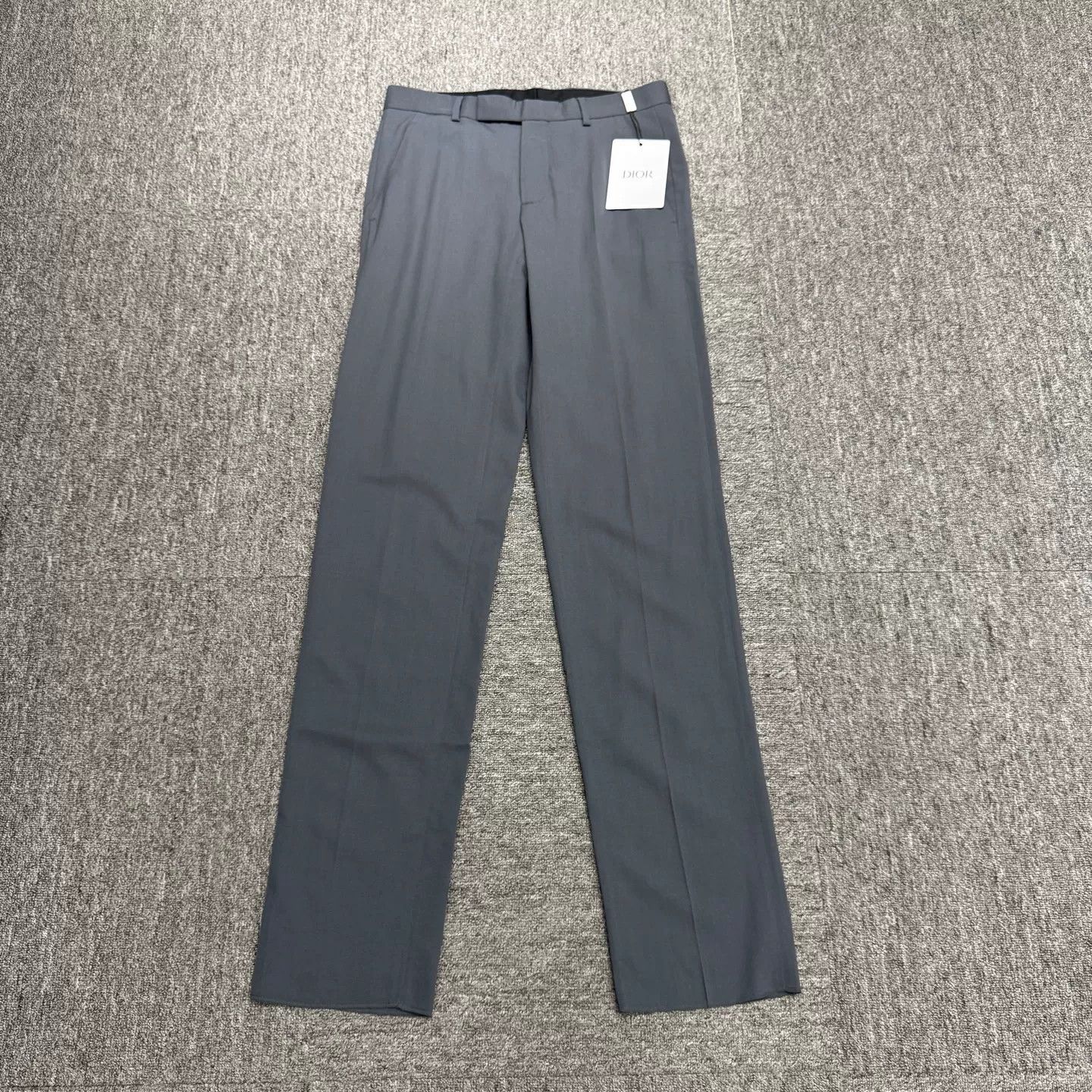 Dior Dior Grey Blue Wool Casual Pants Size 44 Size US 28 / EU 44 - 2 Thumbnail