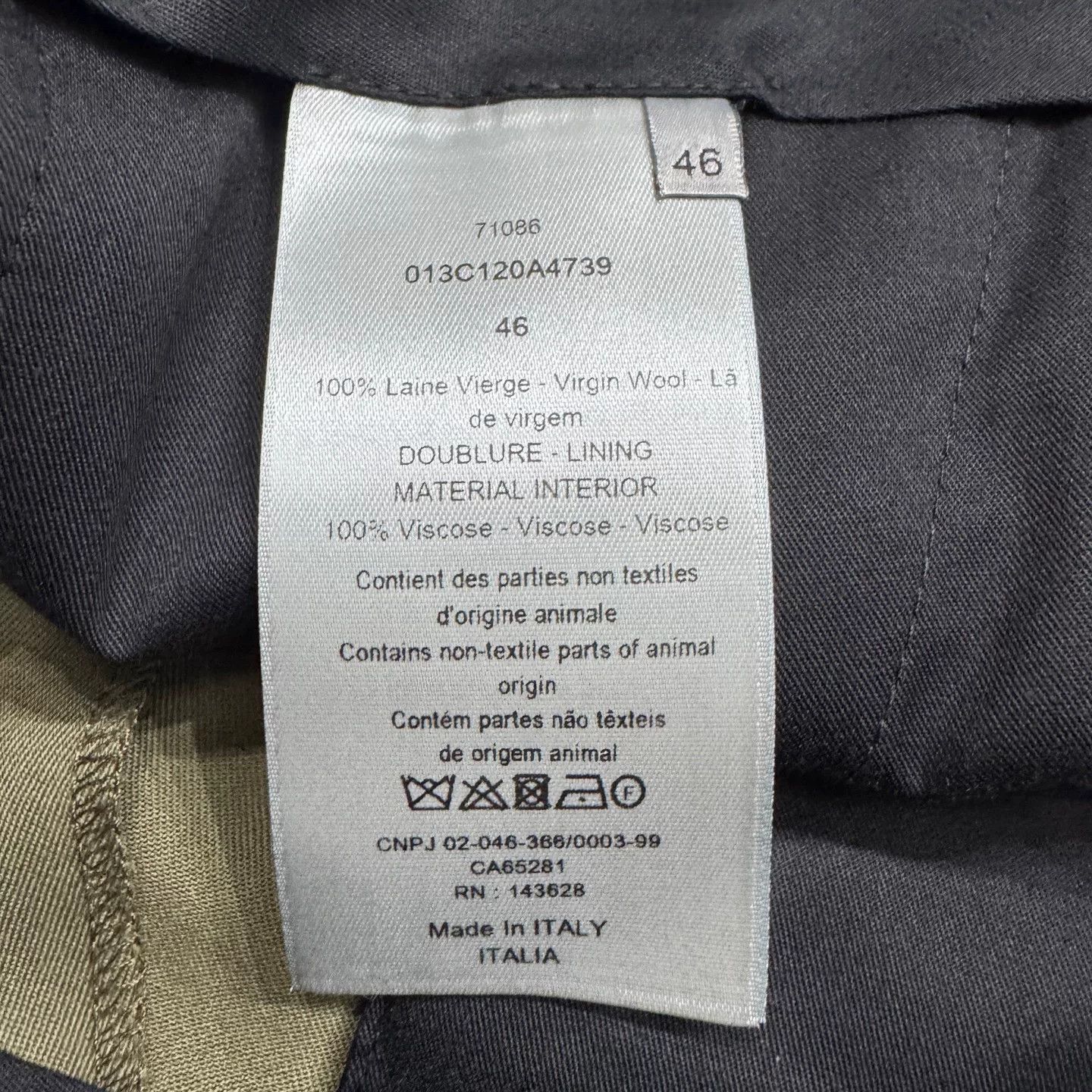 Dior Dior Olive Green Wool Casual Pants 46 Size US 30 / EU 46 - 4 Thumbnail