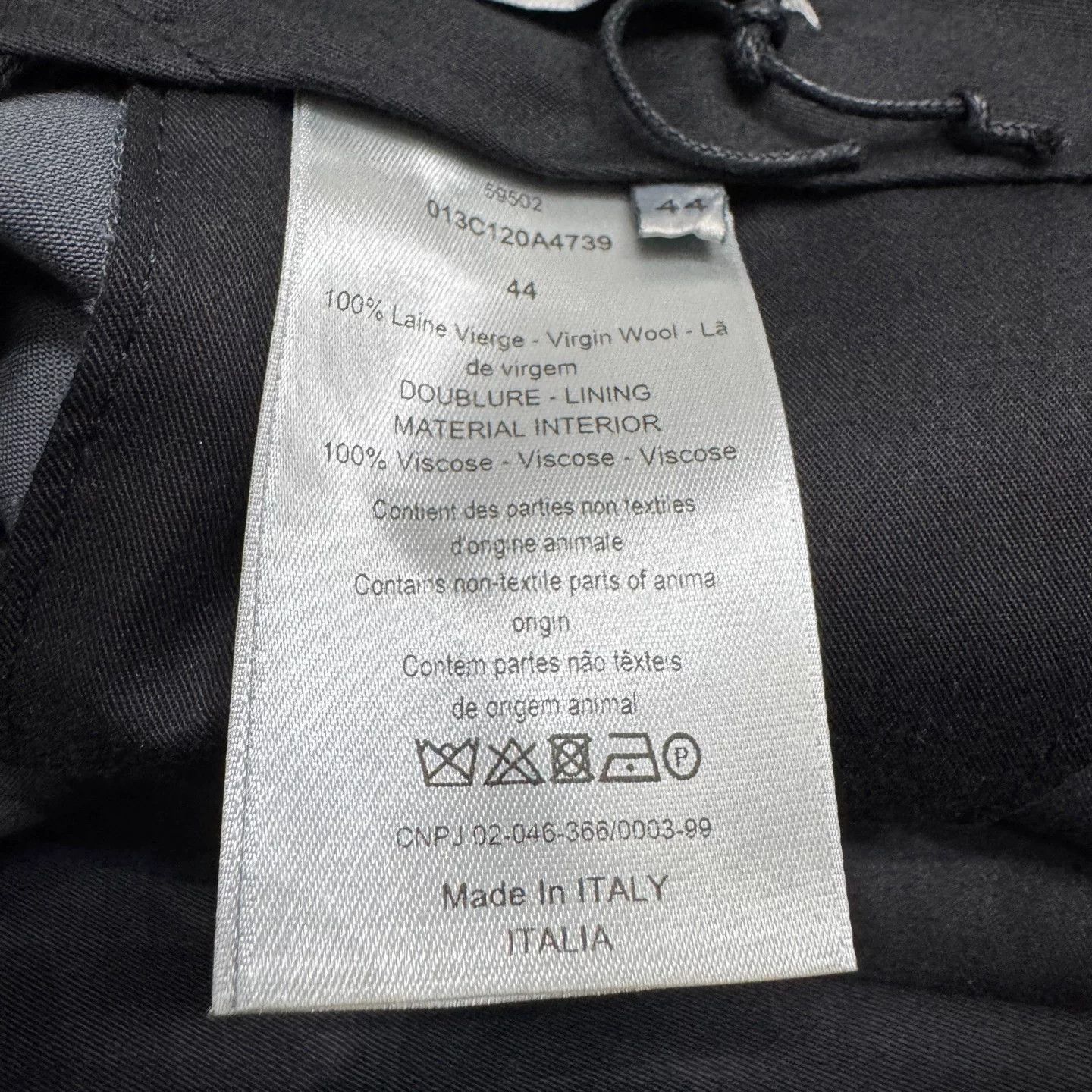 Dior Dior Blue Wool Casual Trousers US 28 Size US 28 / EU 44 - 4 Thumbnail