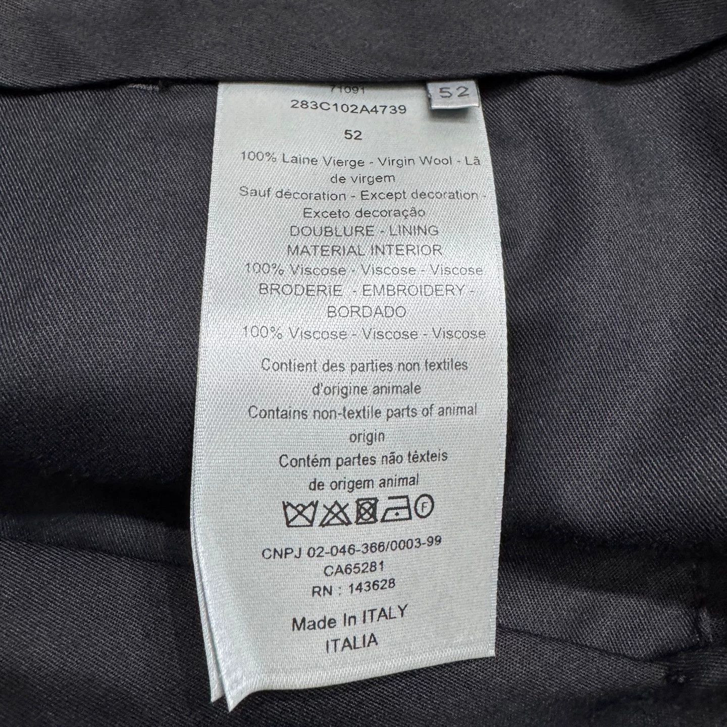 Dior Dior x Travis Scott Wool Flare Pants 52 Size US 36 / EU 52 - 4 Thumbnail