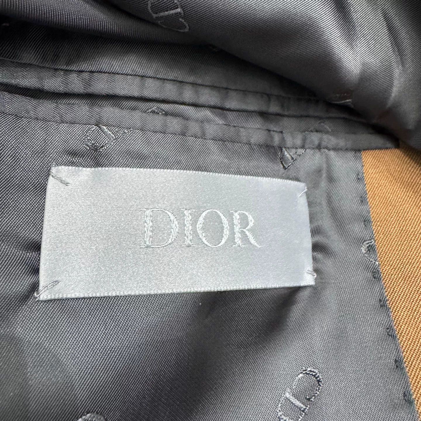 Dior Dior Brown Virgin Wool Stand-Collar Blazer Size 48 Size 38R - 3 Thumbnail