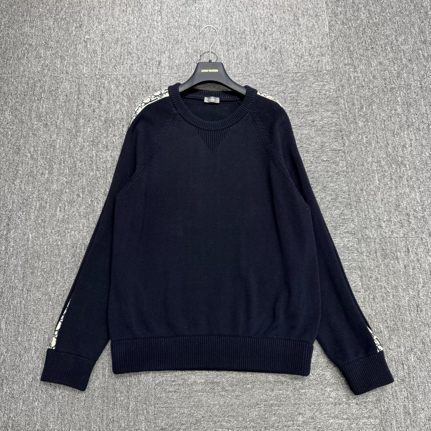 Dior Dior Oblique Sleeve Stripe Knit Sweater Size XL Size US XL / EU 56 / 4 - 2 Thumbnail