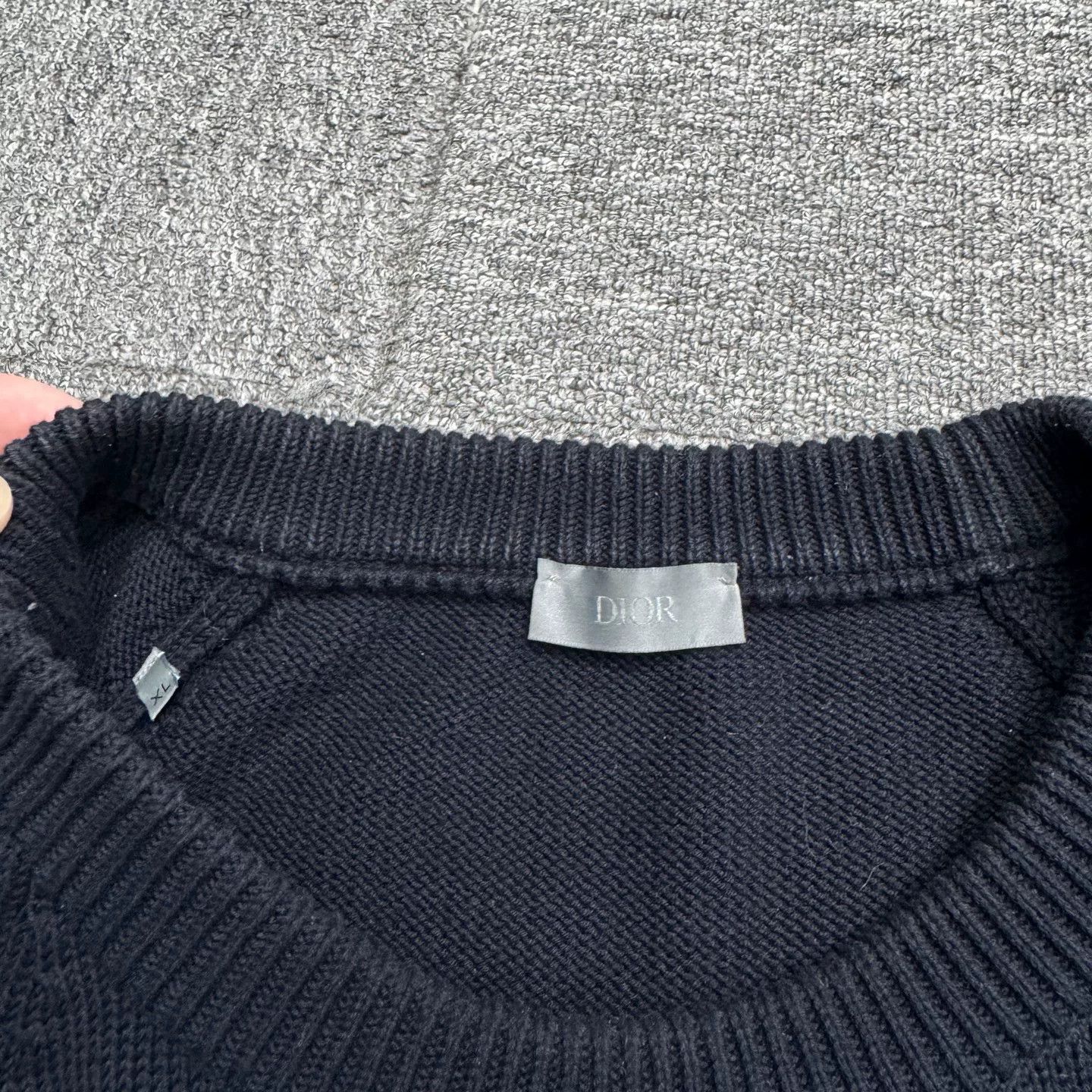 Dior Dior Oblique Sleeve Stripe Knit Sweater Size XL Size US XL / EU 56 / 4 - 4 Thumbnail