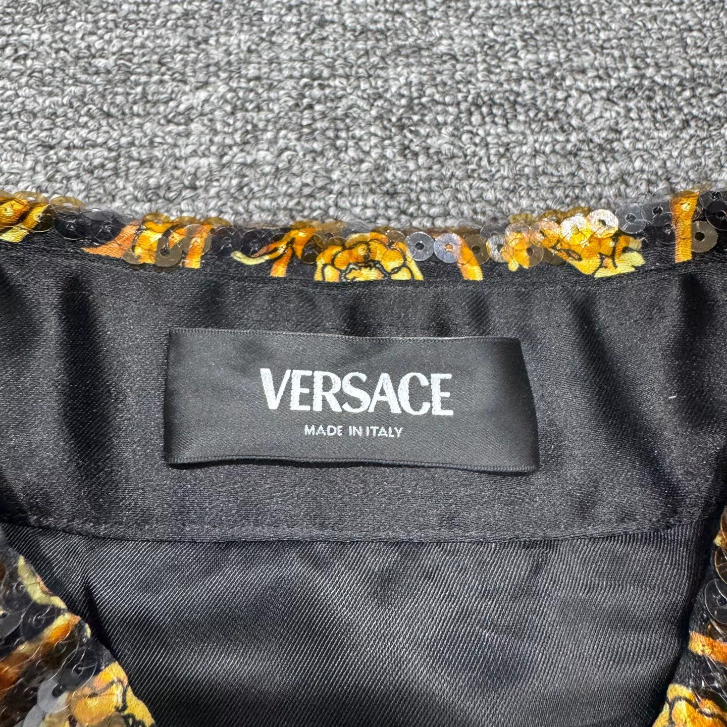 Versace Versace Sequin Leopard Print Shirt Size 50 Size US M / EU 48-50 / 2 - 3 Thumbnail