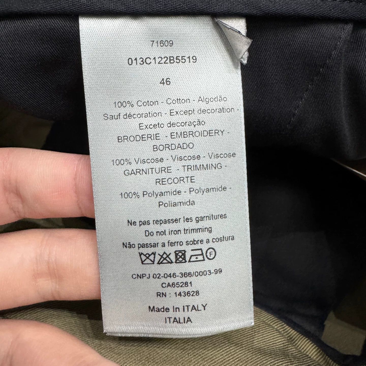 Dior Dior Beige Cotton Cargo Pants US 30 Size US 30 / EU 46 - 4 Thumbnail