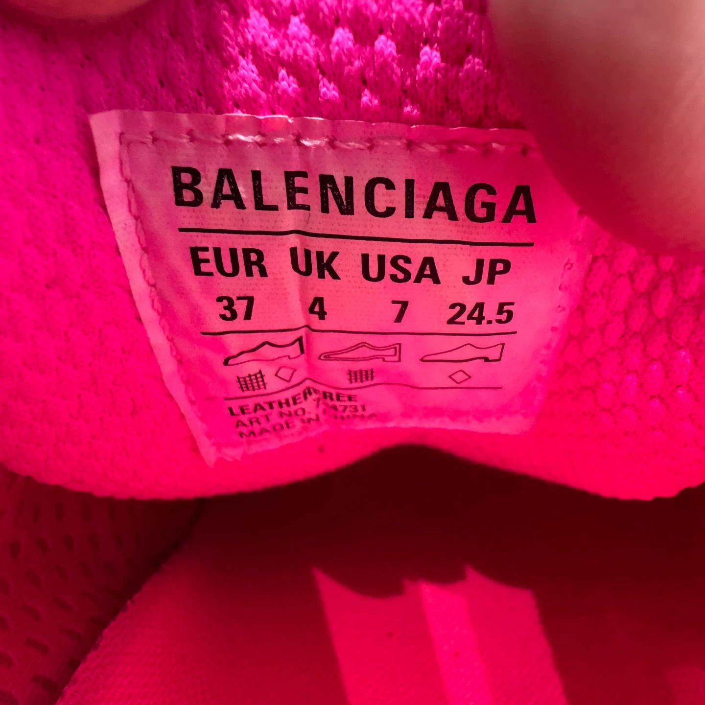 Balenciaga Balenciaga Pink 3XL Sneakers 37 Size US 7 / IT 37 - 6 Thumbnail