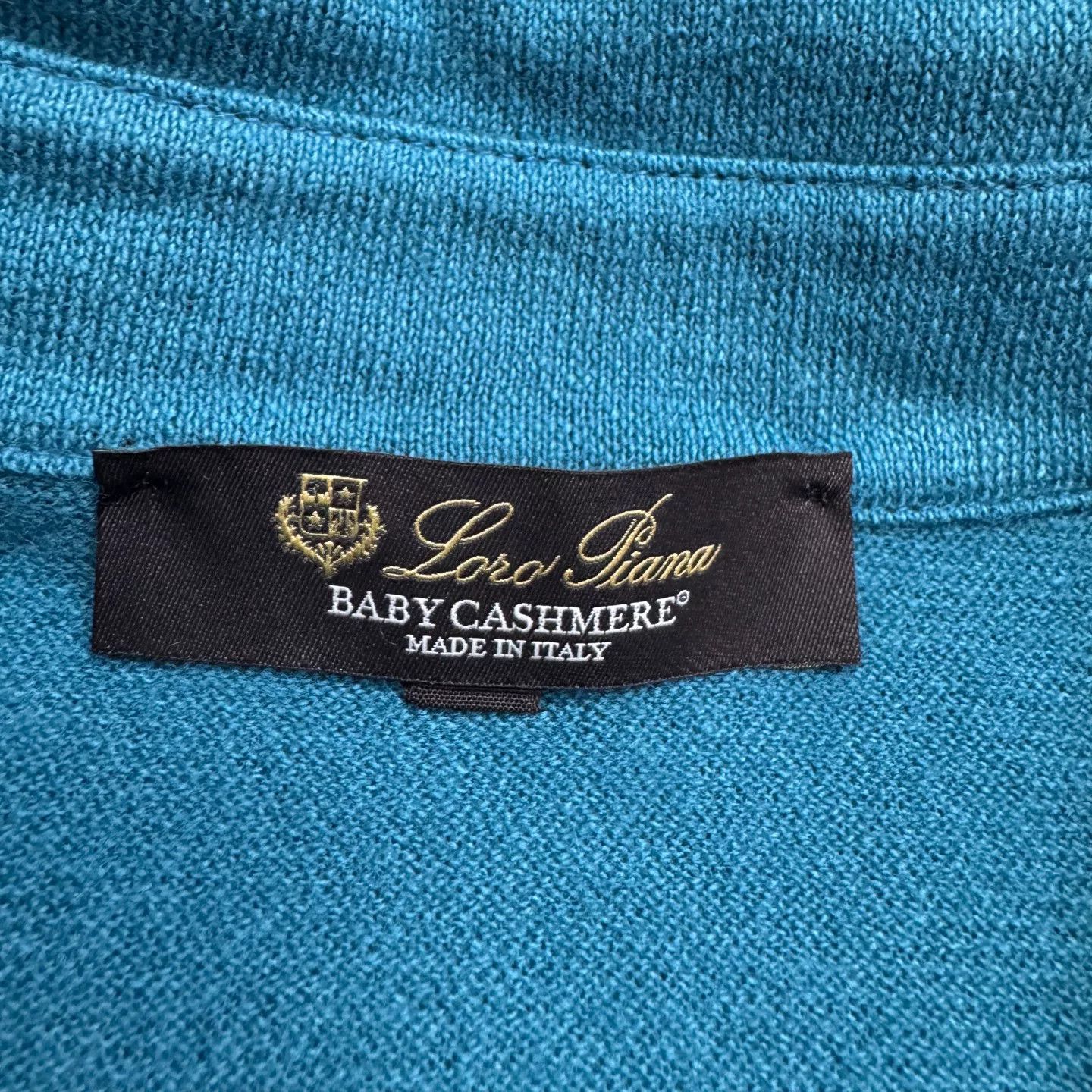Loro Piana Loro Piana Teal Baby Cashmere Sweater Size 52 Size US L / EU 52-54 / 3 - 3 Thumbnail