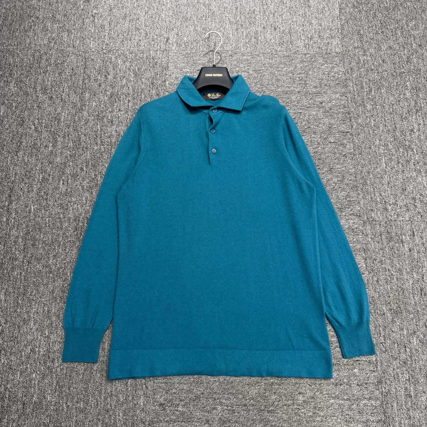 Loro Piana Loro Piana Teal Baby Cashmere Sweater Size 52 Size US L / EU 52-54 / 3 - 2 Thumbnail