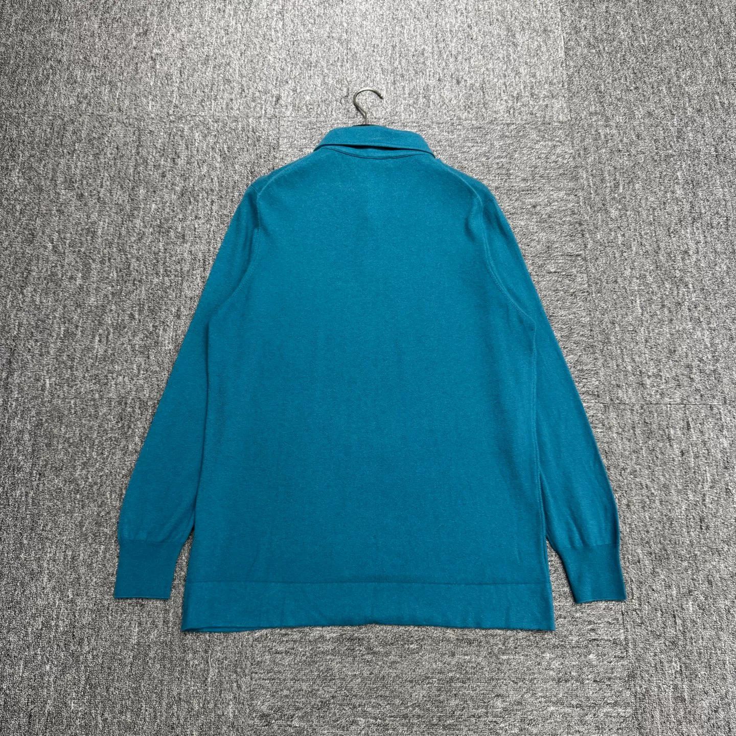 Loro Piana Loro Piana Teal Baby Cashmere Sweater Size 52 Size US L / EU 52-54 / 3 - 6 Thumbnail