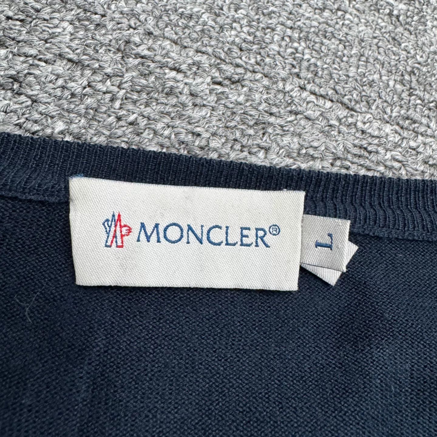 Moncler Moncler Cotton Tricot Cardigan Size L Size US L / EU 52-54 / 3 - 3 Thumbnail