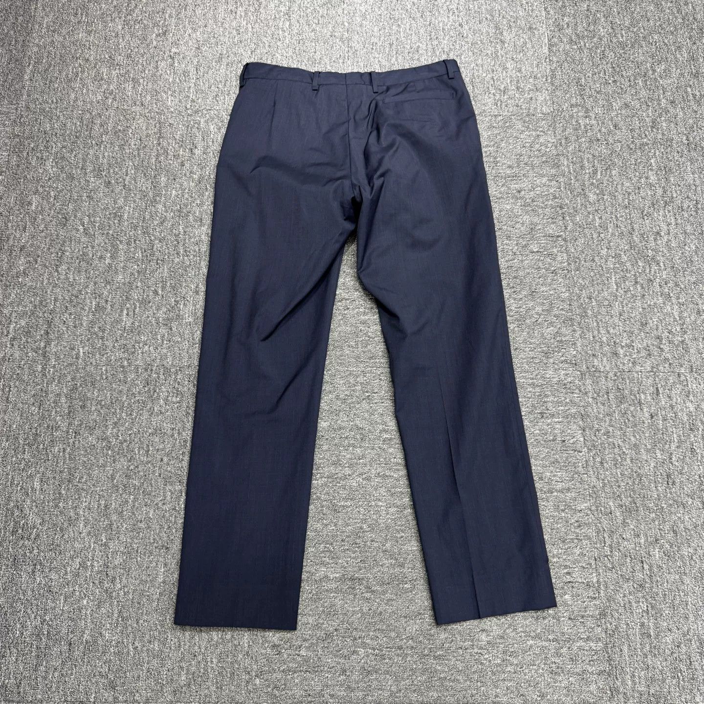 Dior Dior Navy Wool Formal Trousers 48 Size 38R - 6 Thumbnail