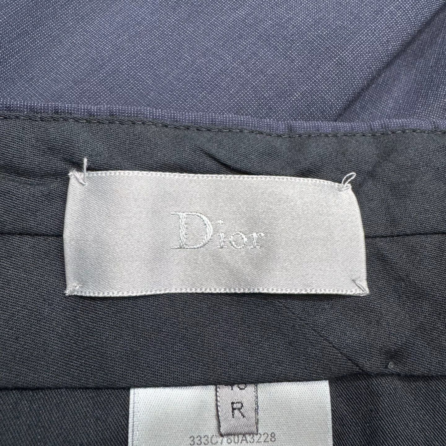 Dior Dior Navy Wool Formal Trousers 48 Size 38R - 3 Thumbnail