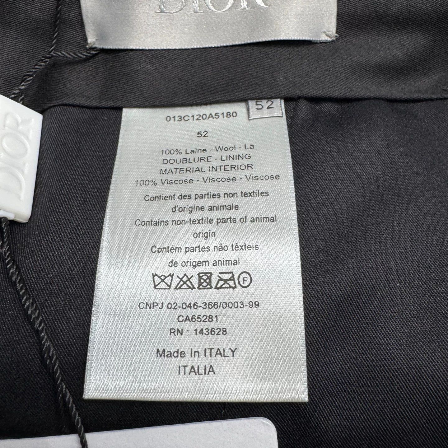 Dior Dior Solid Wool Casual Trousers Size 36 Size US 36 / EU 52 - 4 Thumbnail