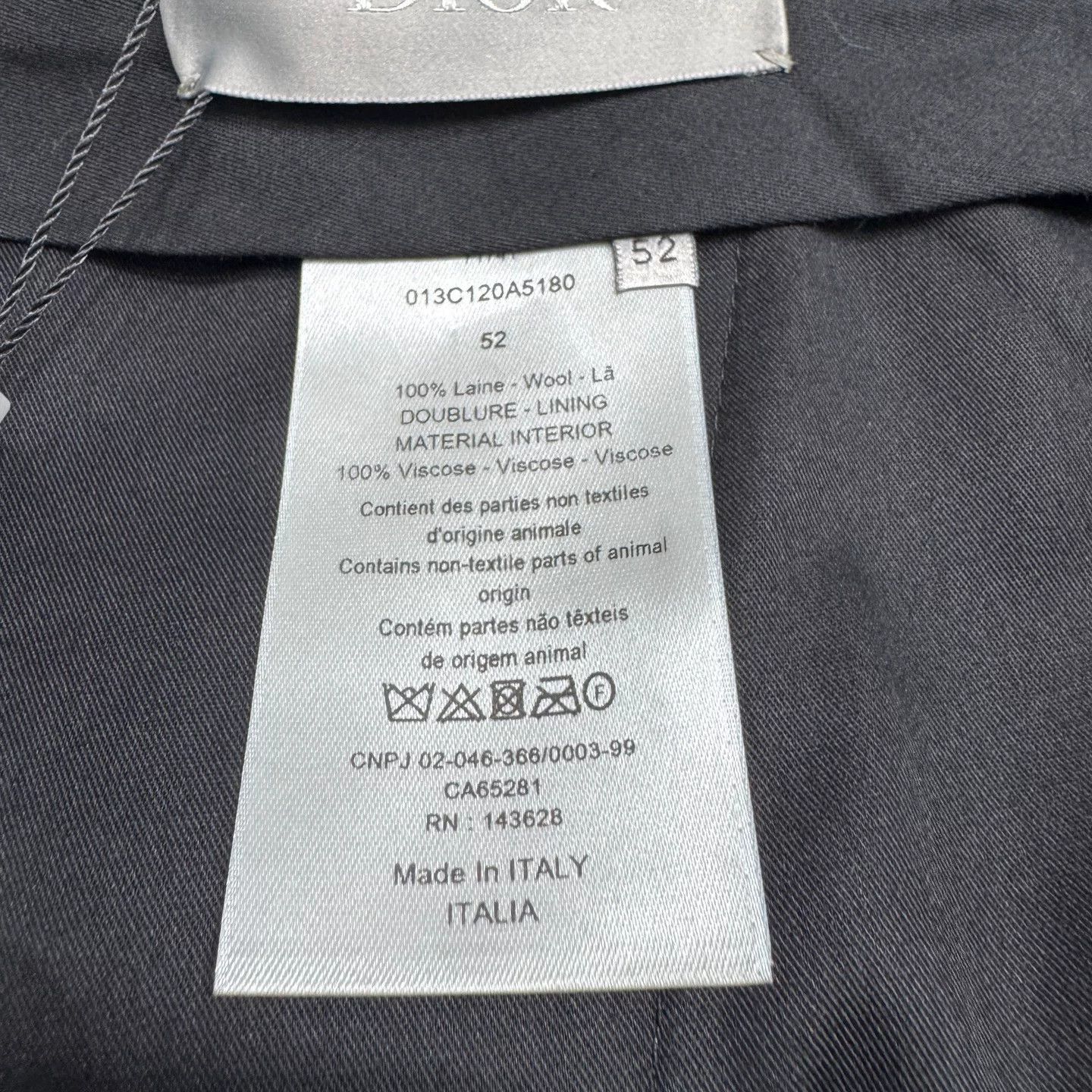 Dior Dior Sage Green Wool Trousers EU 52 Size US 36 / EU 52 - 4 Thumbnail