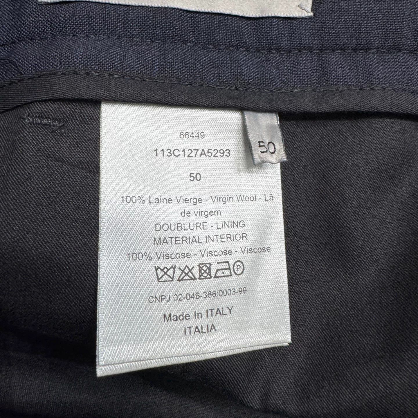 Dior Dior Virgin Wool Casual Pants EU 50 Size US 34 / EU 50 - 4 Thumbnail