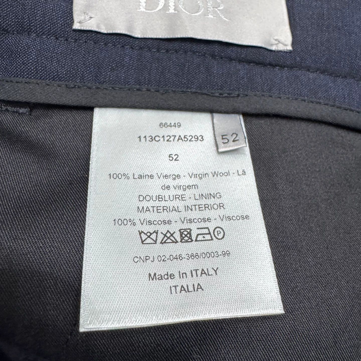 Dior Dior Virgin Wool Casual Pants Size 36 Size US 36 / EU 52 - 4 Thumbnail