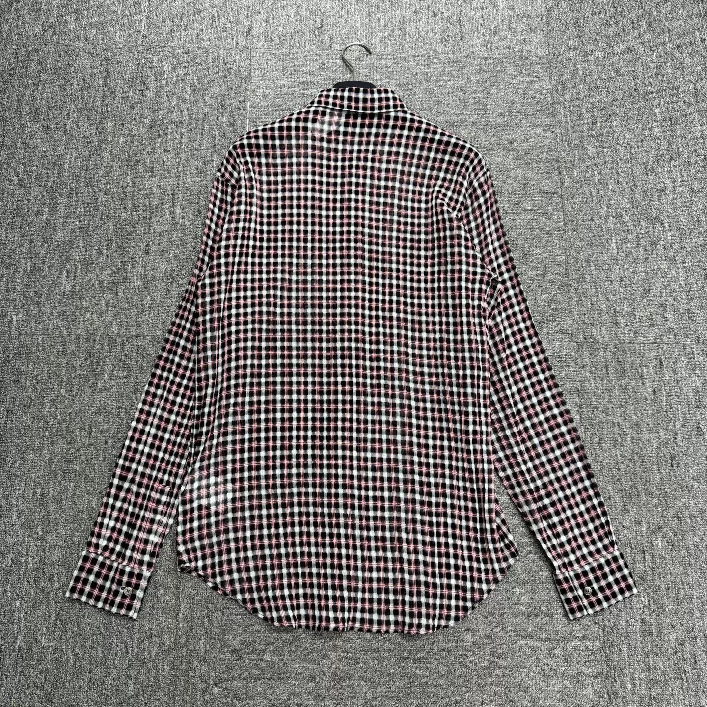 Dior Dior Checked Long Sleeve Button Up Shirt 39 Size US M / EU 48-50 / 2 - 6 Thumbnail