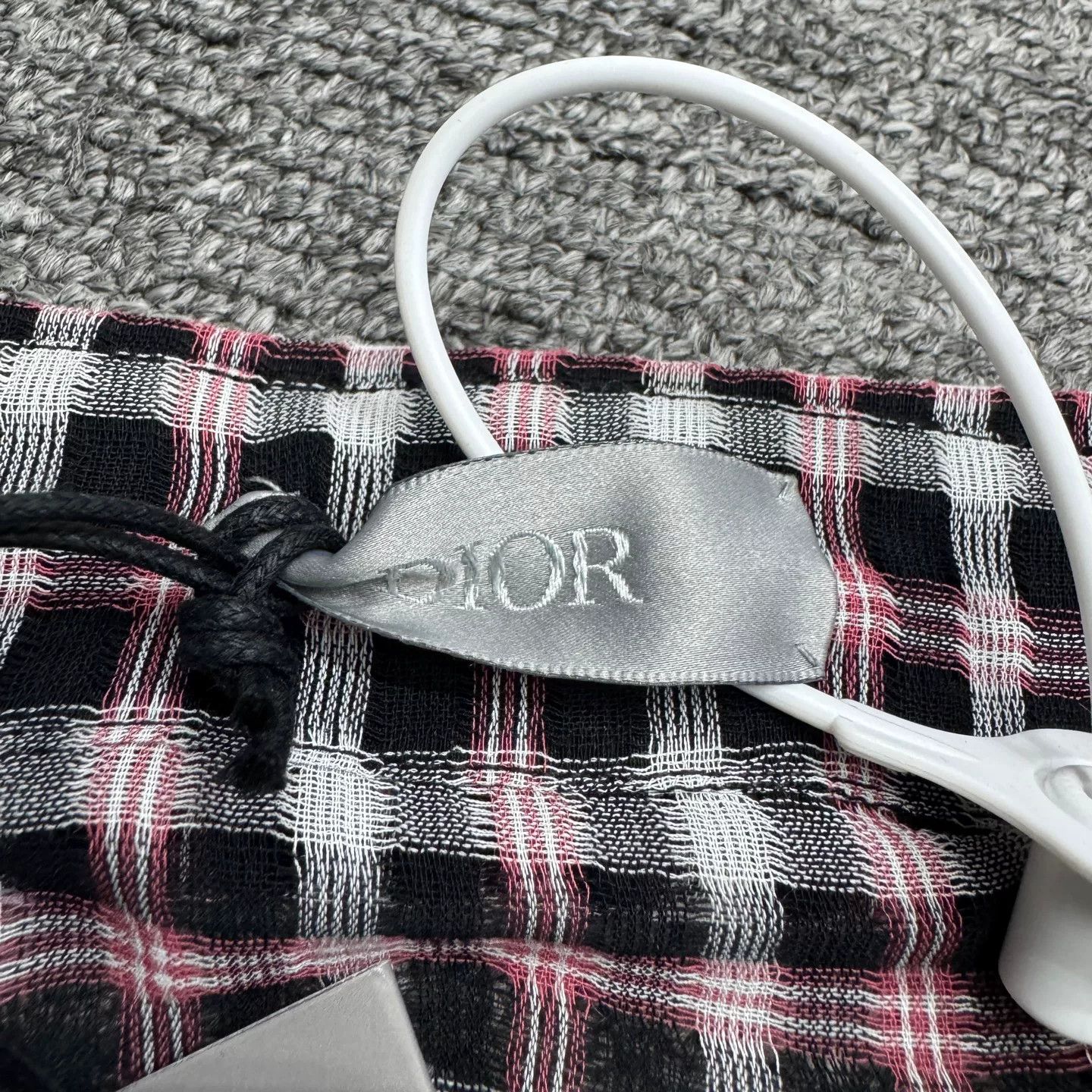 Dior Dior Checked Long Sleeve Button Up Shirt 39 Size US M / EU 48-50 / 2 - 3 Thumbnail