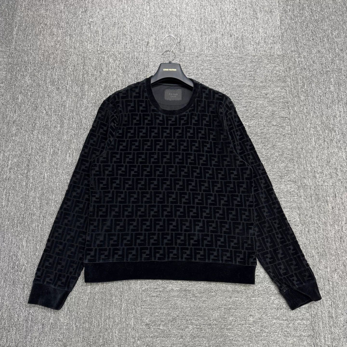 Fendi Fendi x Team Wang Flocked FF Monogram Sweatshirt Size 50 Size US M / EU 48-50 / 2 - 2 Thumbnail