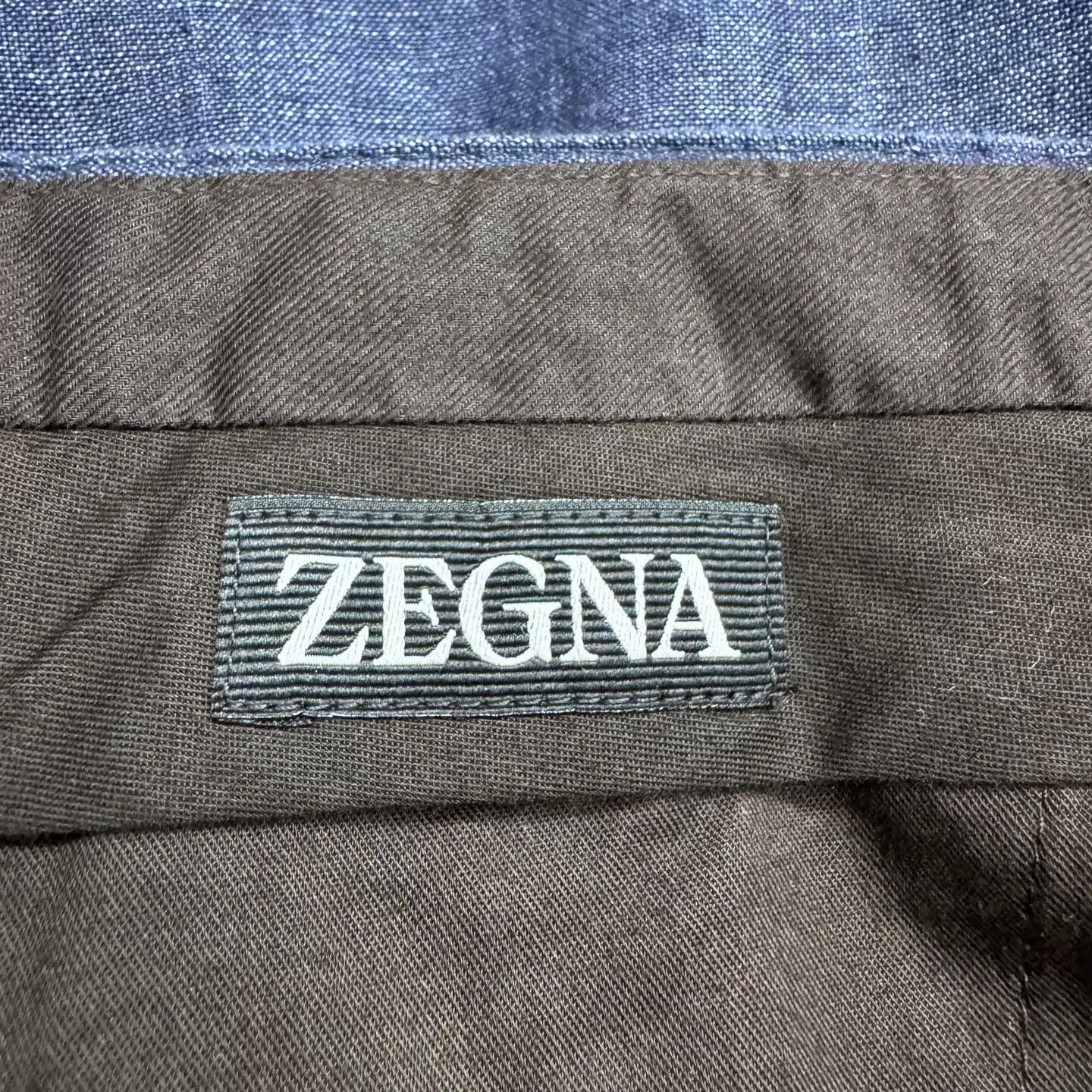 Z Zegna Zegna Blue 100% Linen Tailored Shorts Size 44 Size US 28 / EU 44 - 3 Thumbnail