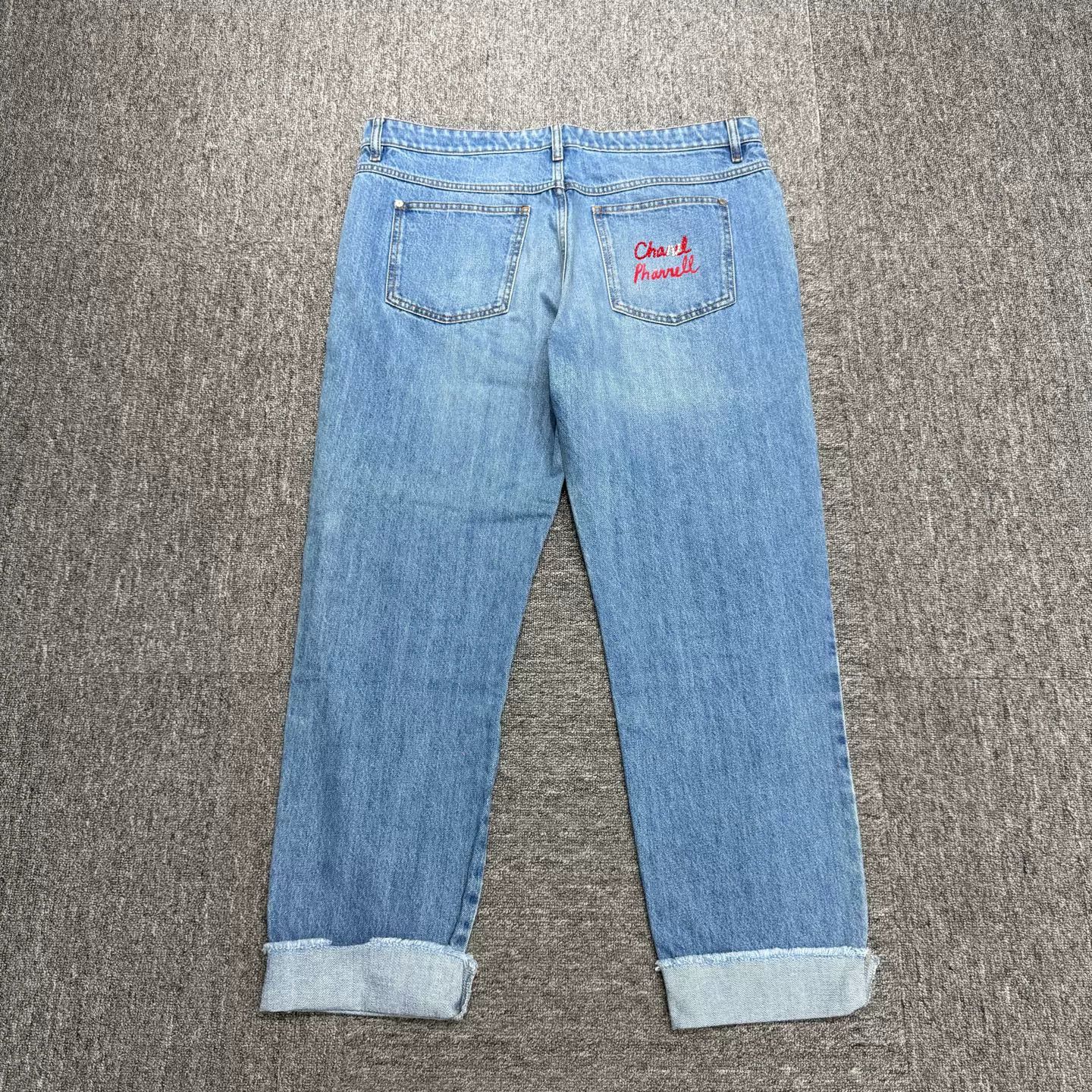 Chanel Chanel x Pharrell Rhinestone Logo Denim Jeans EU 48 Size US 32 / EU 48 - 6 Thumbnail