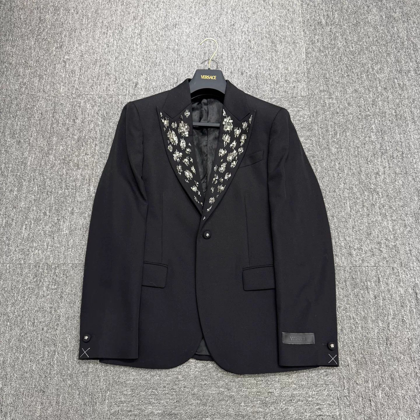 Versace Versace Crystal Embellished Wool Blazer Size 38R Size 38R - 2 Thumbnail