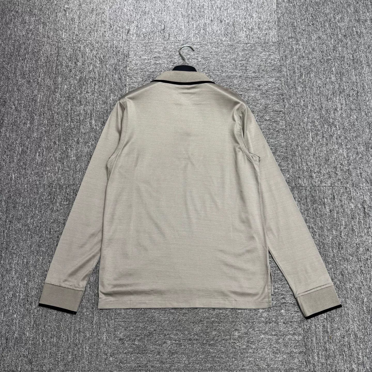 Alfred Dunhill Dunhill Cotton Knit Long Sleeve Polo Size S Size US S / EU 44-46 / 1 - 6 Thumbnail