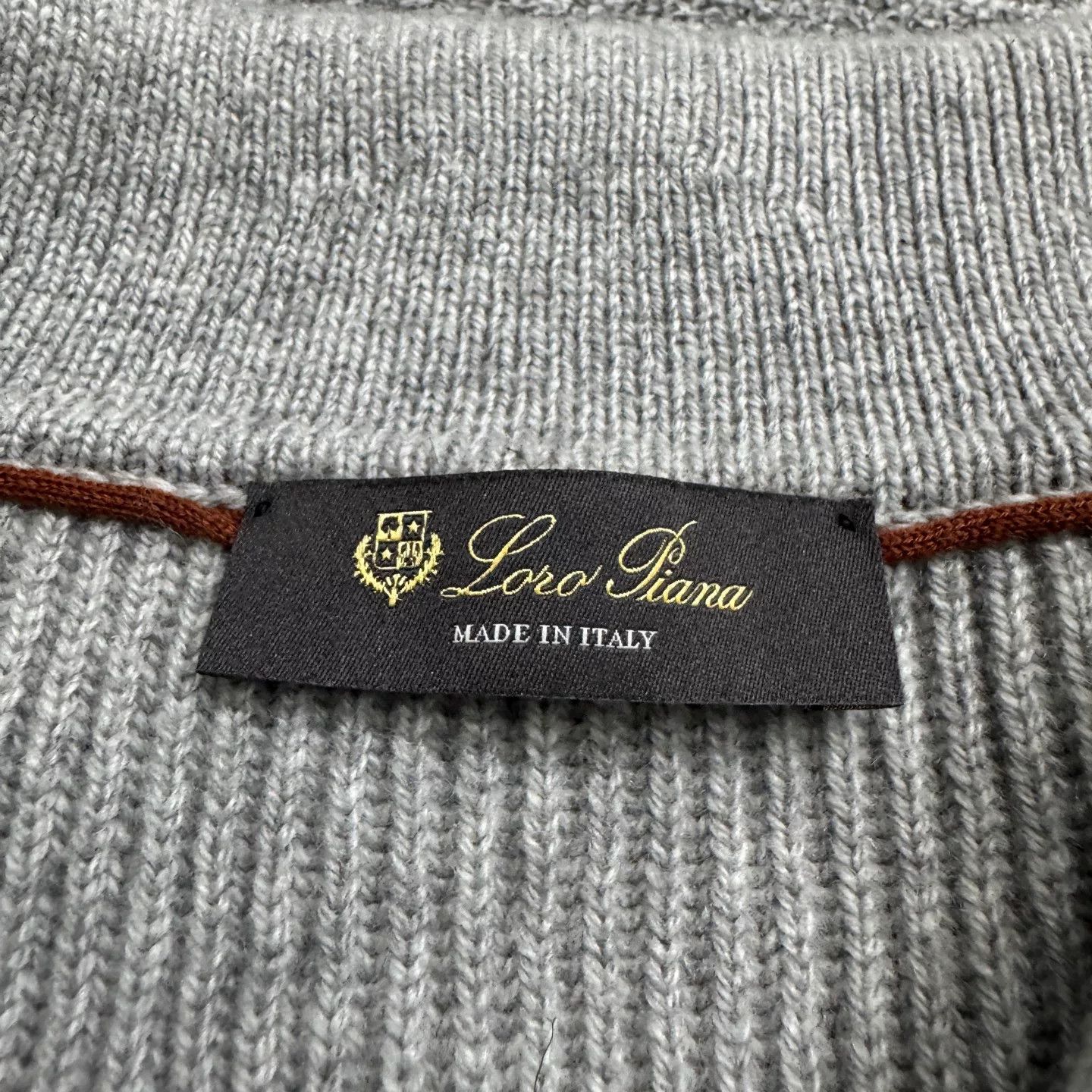 Loro Piana Loro Piana Cashmere Ribbed Polo Sweater 52 Size US L / EU 52-54 / 3 - 3 Thumbnail