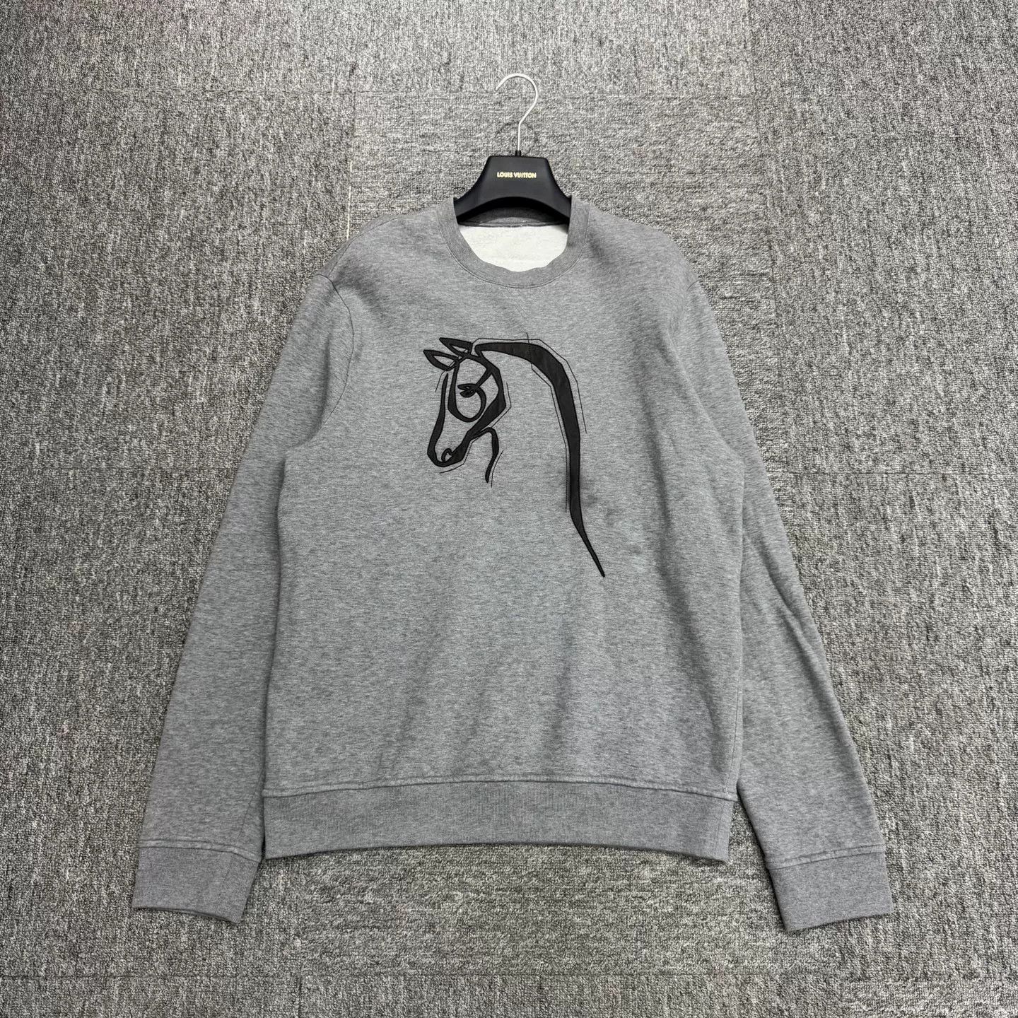 Hermes Hermes Leather Horse Patch Sweatshirt S Size US S / EU 44-46 / 1 - 2 Thumbnail