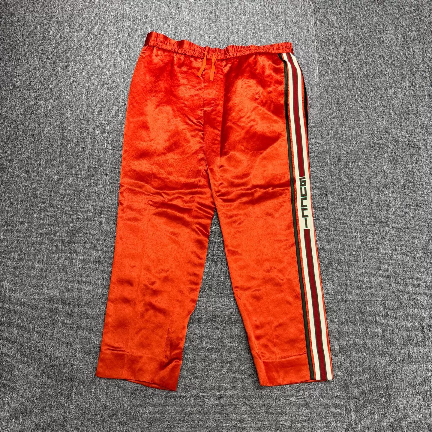 Gucci Gucci Web Stripe Satin Pants 50 Size US 34 / EU 50 - 2 Thumbnail