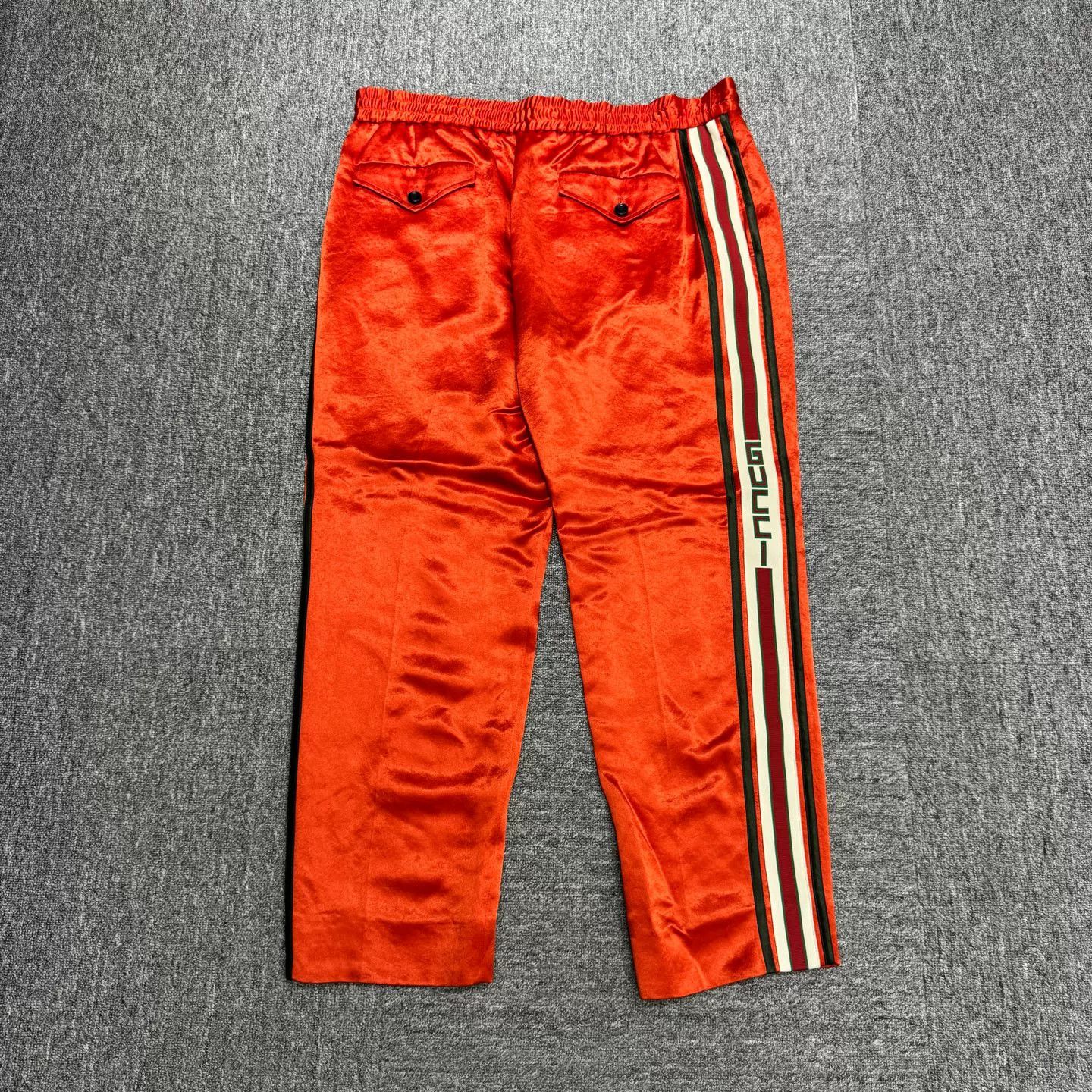 Gucci Gucci Web Stripe Satin Pants 50 Size US 34 / EU 50 - 6 Thumbnail