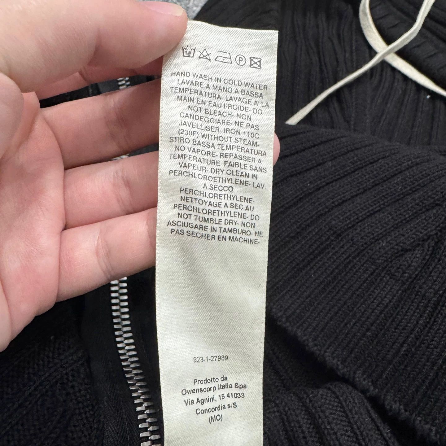 Rick Owens Rick Owens Ribbed Knit Zip Hoodie L Size US L / EU 52-54 / 3 - 6 Thumbnail
