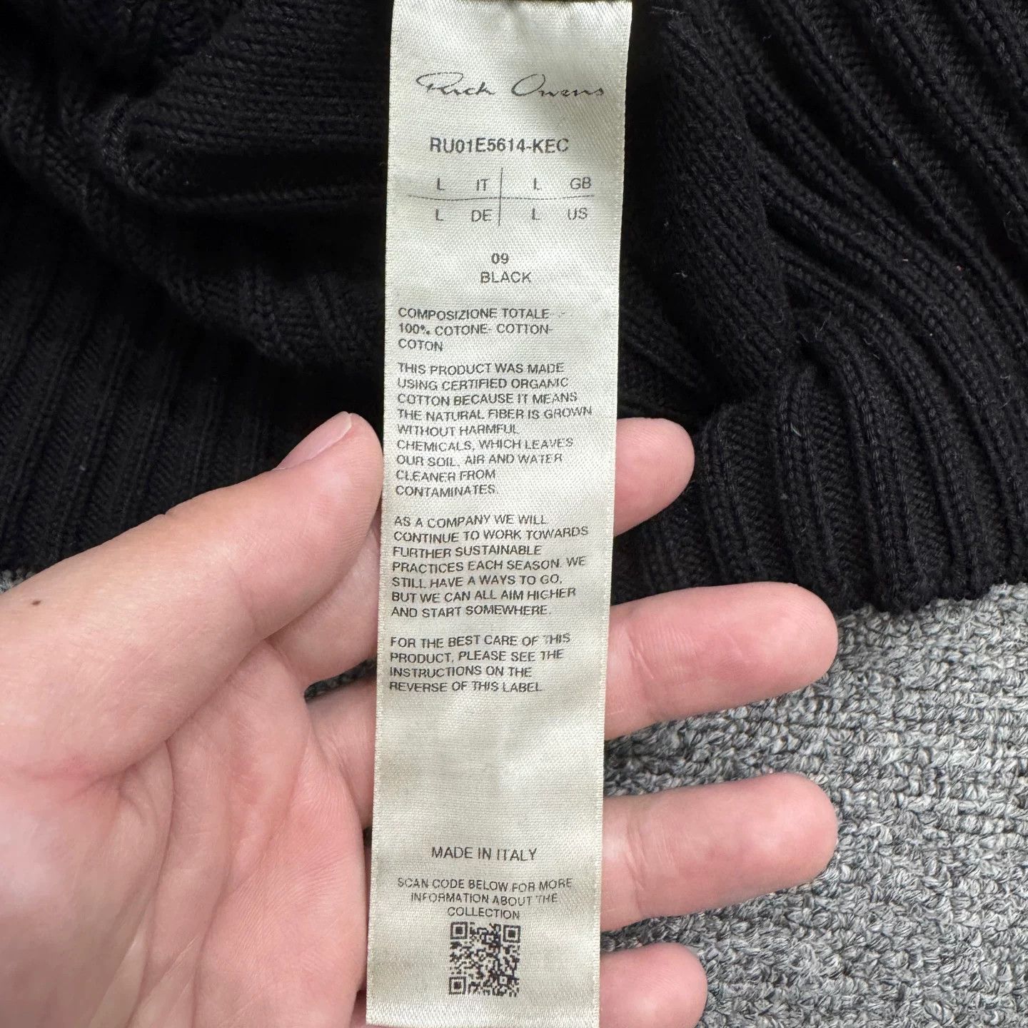 Rick Owens Rick Owens Ribbed Knit Zip Hoodie L Size US L / EU 52-54 / 3 - 5 Thumbnail