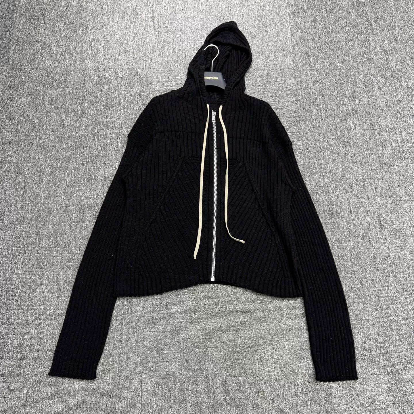 Rick Owens Rick Owens Ribbed Knit Zip Hoodie L Size US L / EU 52-54 / 3 - 2 Thumbnail