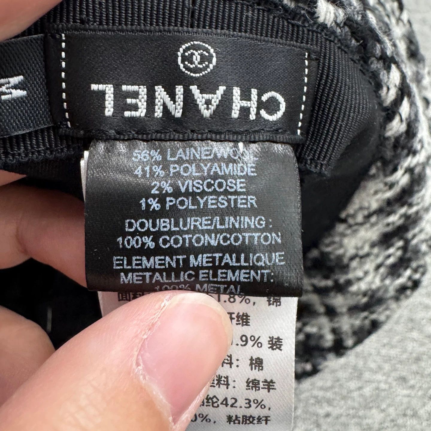 Chanel Chanel Tweed Woven Bucket Hat Size M Size ONE SIZE - 7 Thumbnail