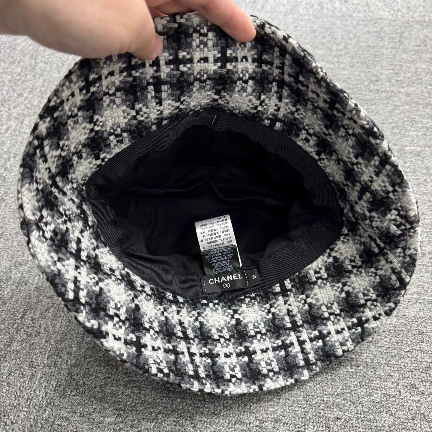 Chanel Chanel Tweed Woven Bucket Hat Size M Size ONE SIZE - 4 Thumbnail