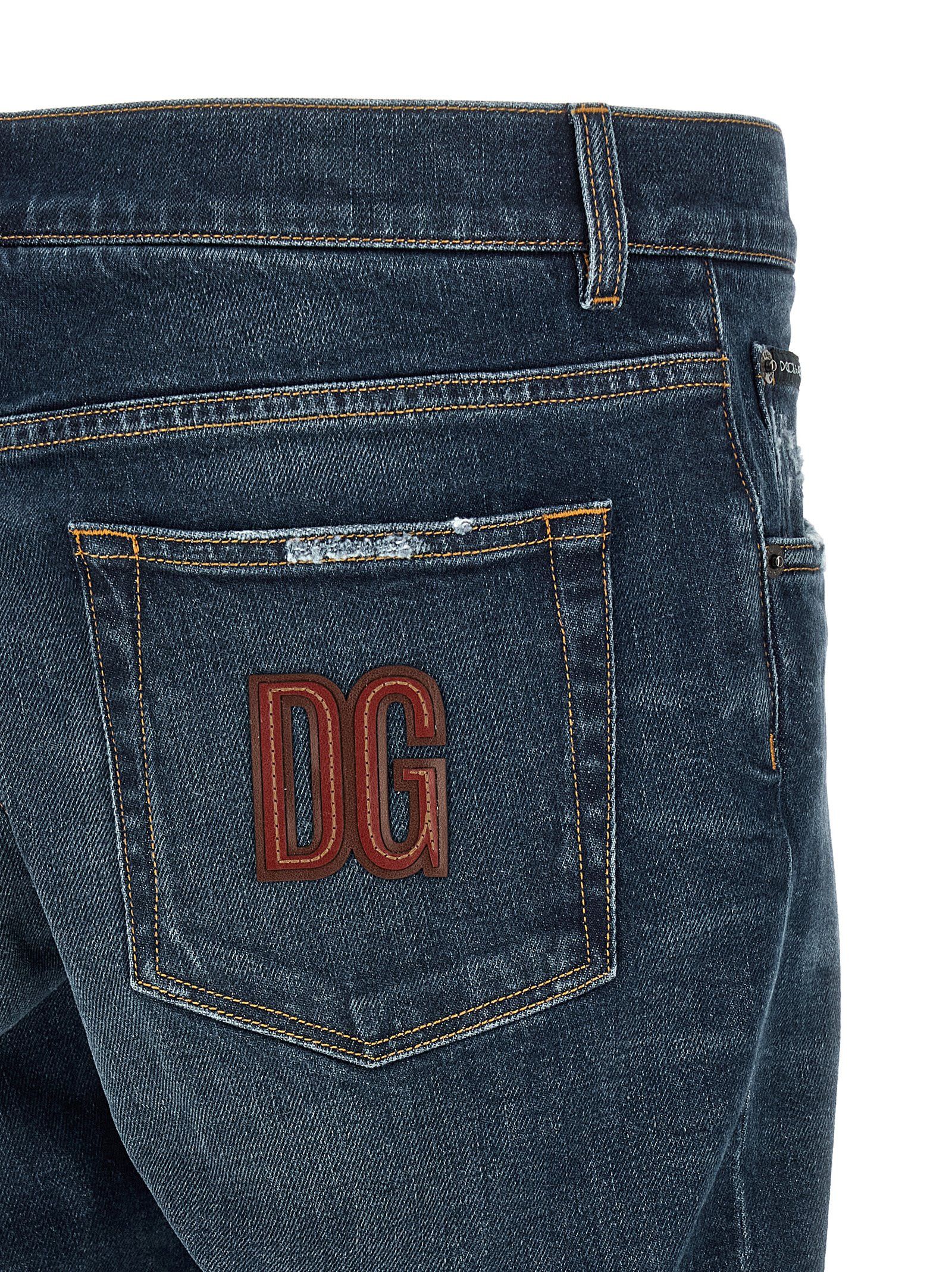 Dolce & Gabbana Logo Patch Jeans Size US 32 / EU 48 - 4 Thumbnail