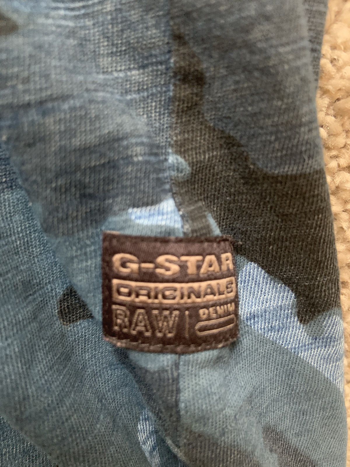 G-Star G Star Raw Indigo Camo Tee Size US XL / EU 56 / 4 - 3 Thumbnail