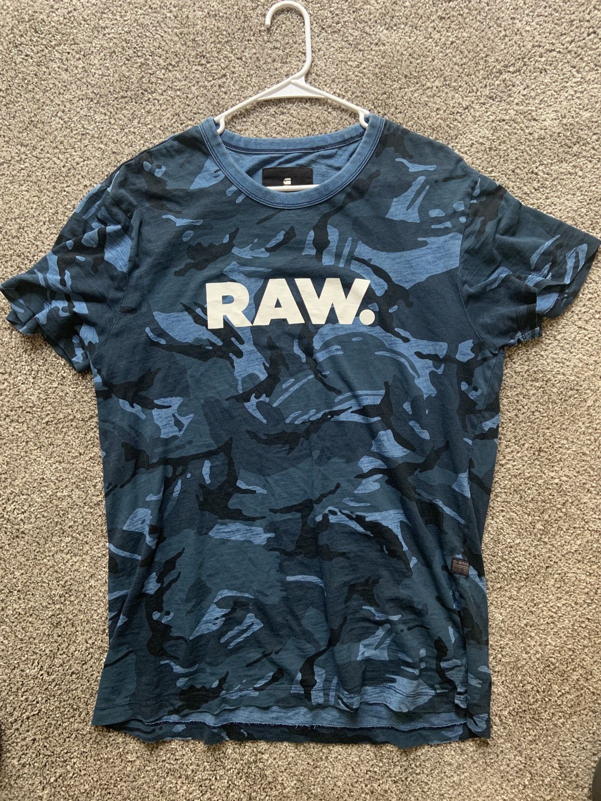 G-Star G Star Raw Indigo Camo Tee Size US XL / EU 56 / 4 - 1 Thumbnail